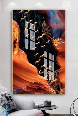 File tranh Tranh trang trí lối vào FT15444 (bản gốc) treo tường