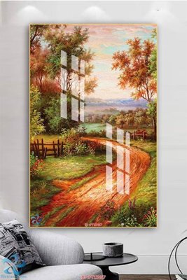 File gốc Tranh trang trí lối vào FT15467 (chuẩn màu) cho in offset