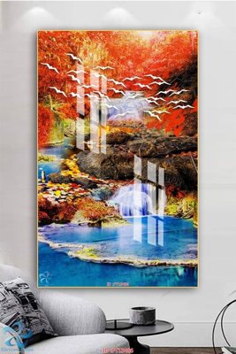 File tranh ảnh gốc Tranh trang trí lối vào FT15486 dùng cho in khổ lớn