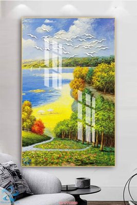 File PSD in ấn Tranh trang trí lối vào FT15500 (chất lượng cao)