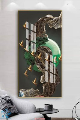 Hình ảnh file gốc Tranh trang trí lối vào FT15665 cho in UV