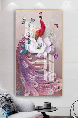 File tranh Tranh trang trí lối vào FT15744 (bản gốc) treo quán cafe