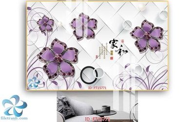 File in lụa Tranh trang trí lối vào FT15771 (phong cảnh) Tranh trang trí lối vào FT15771