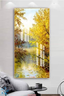 File in ấn Tranh trang trí lối vào FT15793 chuyên nghiệp