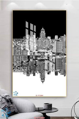 File in trần Tranh trang trí lối vào FT15844 (bản gốc) mây trời