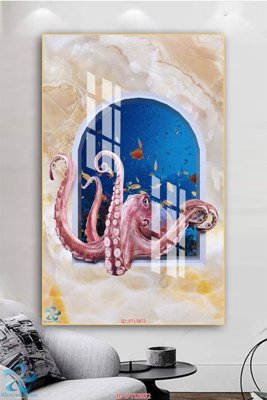 File tranh Tranh trang trí lối vào FT15872 (file gốc) chuẩn màu in