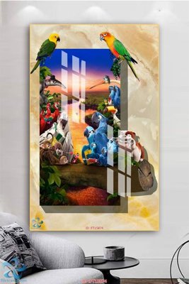 File in mica Tranh trang trí lối vào FT15874 (ảnh gốc) đẹp