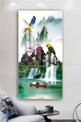 File ảnh Tranh trang trí lối vào FT15919 (gốc) in decal dán tường