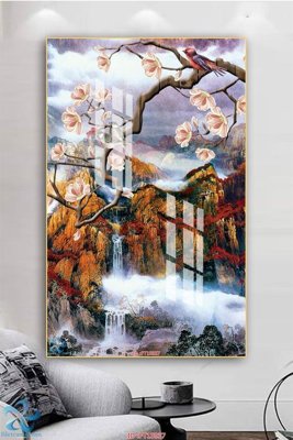 File in trần Tranh trang trí lối vào FT15937 (bản gốc) hoa văn