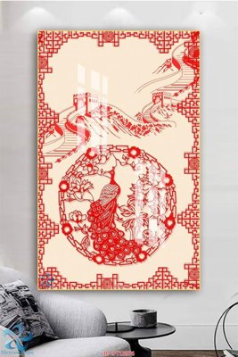 File in trần Tranh trang trí lối vào FT15976 (bản gốc) bầu trời