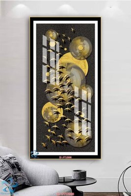 File PSD Tranh trang trí lối vào FT15998 (gốc) nhiều lớp (multi-layer)