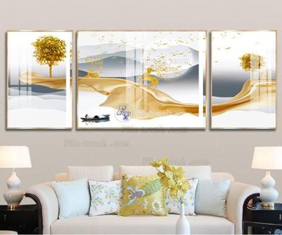 File tranh in trần 3D File tranh hiện đại pha lê gương FT160 (ảnh gốc)