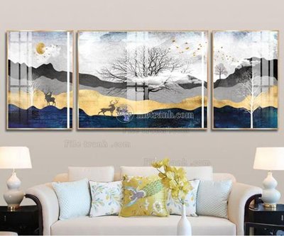 File in ấn File tranh hiện đại pha lê gương FT163 (bản gốc) chất lượng cao