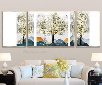 File gốc File tranh hiện đại pha lê gương FT176 (phong cách) cổ điển