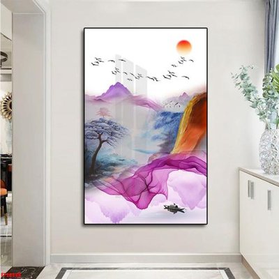 File gốc File tranh đơn lối vào FT20448 (in lụa) trang trí tường