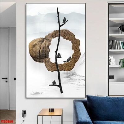 File tranh File tranh đơn lối vào FT20860 (file gốc) chủ đề phong thủy