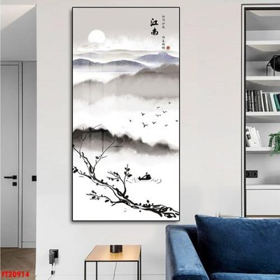 File gốc File tranh đơn lối vào FT20914 (in mica) cắt laser