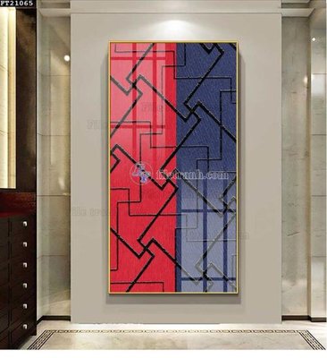 File gốc File tranh đơn lối vào FT21065 (in lụa) tranh phong thủy