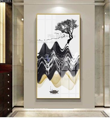 File tranh quảng cáo File tranh đơn lối vào FT21091 (file gốc) chuyên nghiệp