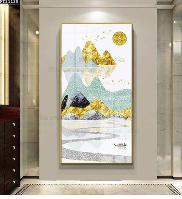 File tranh File tranh đơn lối vào FT21120 (gốc) in trên kính