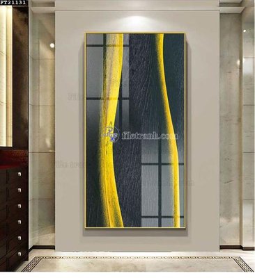 File in trần File tranh đơn lối vào FT21131 (bản gốc 3D) sống động