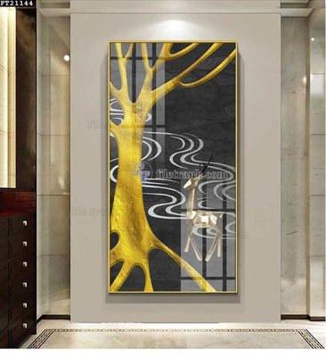 File tranh File tranh đơn lối vào FT21144 (bản gốc) in lụa 3D