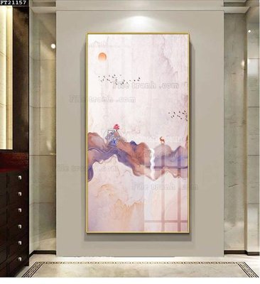 File tranh File tranh đơn lối vào FT21157 (file gốc) chuẩn màu in