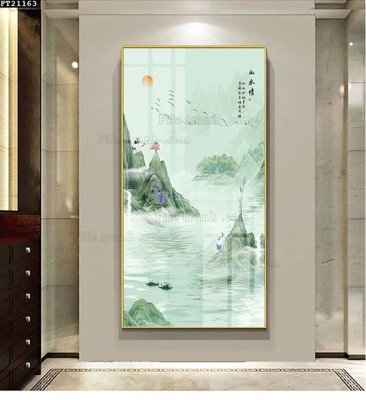 File gốc File tranh đơn lối vào FT21163 (trang trí) phòng ngủ
