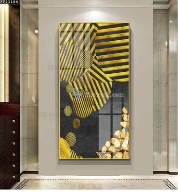 File gốc File tranh đơn lối vào FT21194 (in tráng gương) ốp tường