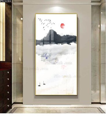 File in trần File tranh đơn lối vào FT21244 (bản gốc) đại dương