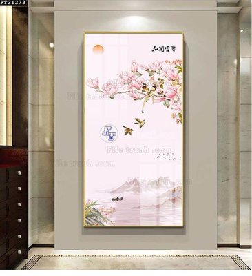 Tải file File tranh đơn lối vào FT21273 (gốc) làm tranh trang trí