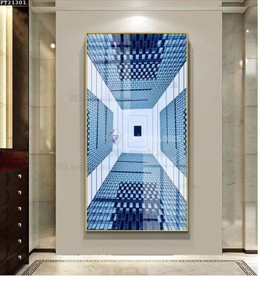 File gốc File tranh đơn lối vào FT21301 (chủ đề hiện đại) trang trí