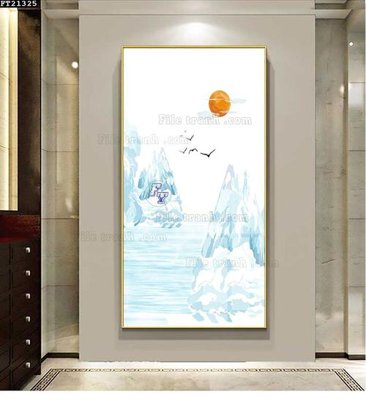 File ảnh gốc File tranh đơn lối vào FT21325 (chuyên in mica)