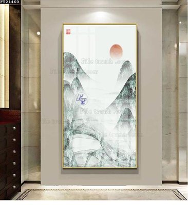 File tranh File tranh đơn lối vào FT21460 (bản gốc) treo quán cafe