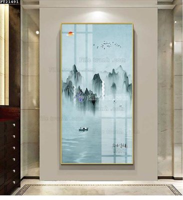 File in trần File tranh đơn lối vào FT21491 (file gốc) xuyên sáng