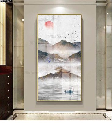 File tranh in trần File tranh đơn lối vào FT21500 (ảnh gốc siêu nét)