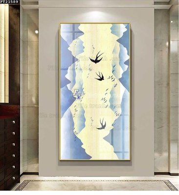 File gốc File tranh đơn lối vào FT21589 (cho in UV) siêu nét