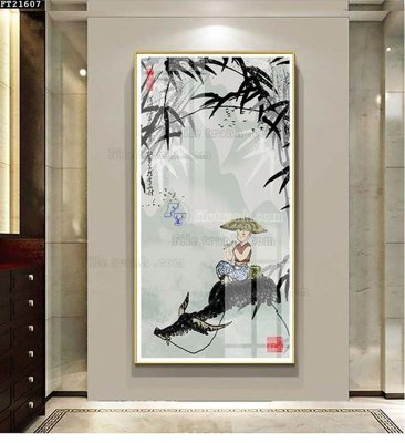 Tải file gốc File tranh đơn lối vào FT21607 (bản PSD) chỉnh sửa được