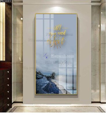 Tải file File tranh đơn lối vào FT21663 (gốc) chủ đề hoa sen