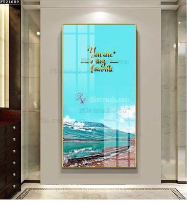 File gốc File tranh đơn lối vào FT21689 (in 3D) nghệ thuật