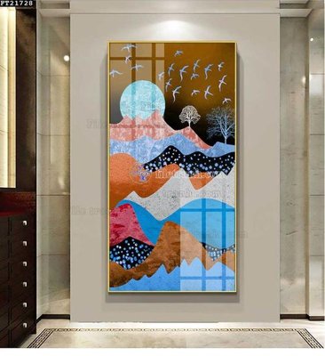 File in trần File tranh đơn lối vào FT21728 (bản gốc) hoa văn