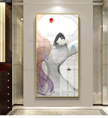 File PSD File tranh đơn lối vào FT21805 (gốc) cho designer