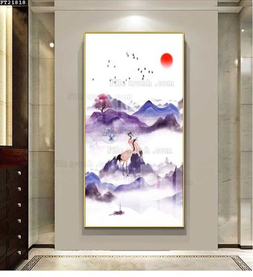 File ảnh File tranh đơn lối vào FT21818 (gốc) in biển hiệu