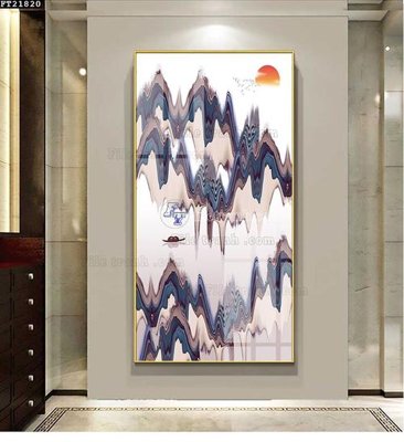 File tranh File tranh đơn lối vào FT21820 (gốc) phong cách tối giản