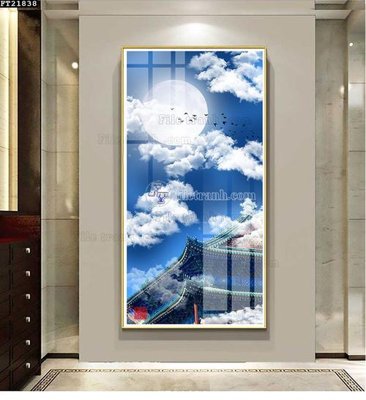 File PSD File tranh đơn lối vào FT21838 (bản gốc) chất lượng nhất