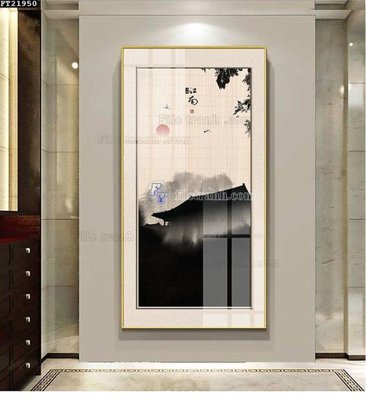 Tải file File tranh đơn lối vào FT21950 (PSD) cho in tranh kính