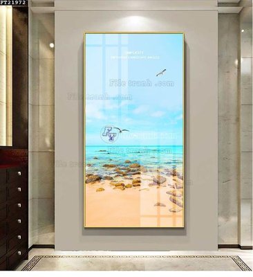 File gốc File in tranh tường đứng lối vào FT21972 (bản quyền) cho in ấn