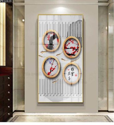 Download file gốc File in tranh tường đứng lối vào FT22029 (độ nét cao)