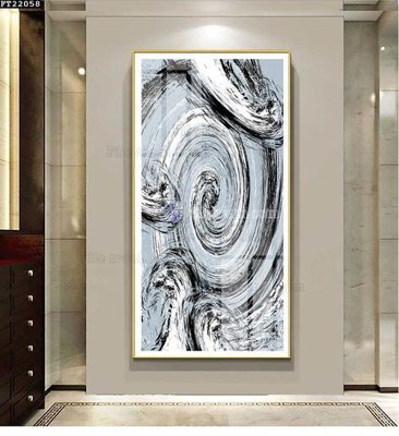 File tranh gốc File in tranh tường đứng lối vào FT22058 (bản quyền) file PSD