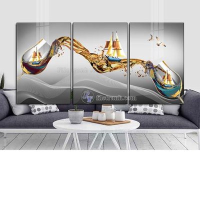 File gốc File tranh hiện đại pha lê gương FT256 (in tráng gương) hiện đại